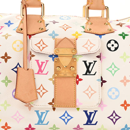 Louis Vuitton Monogram Multicolor Speedy 30 White 7 of 10