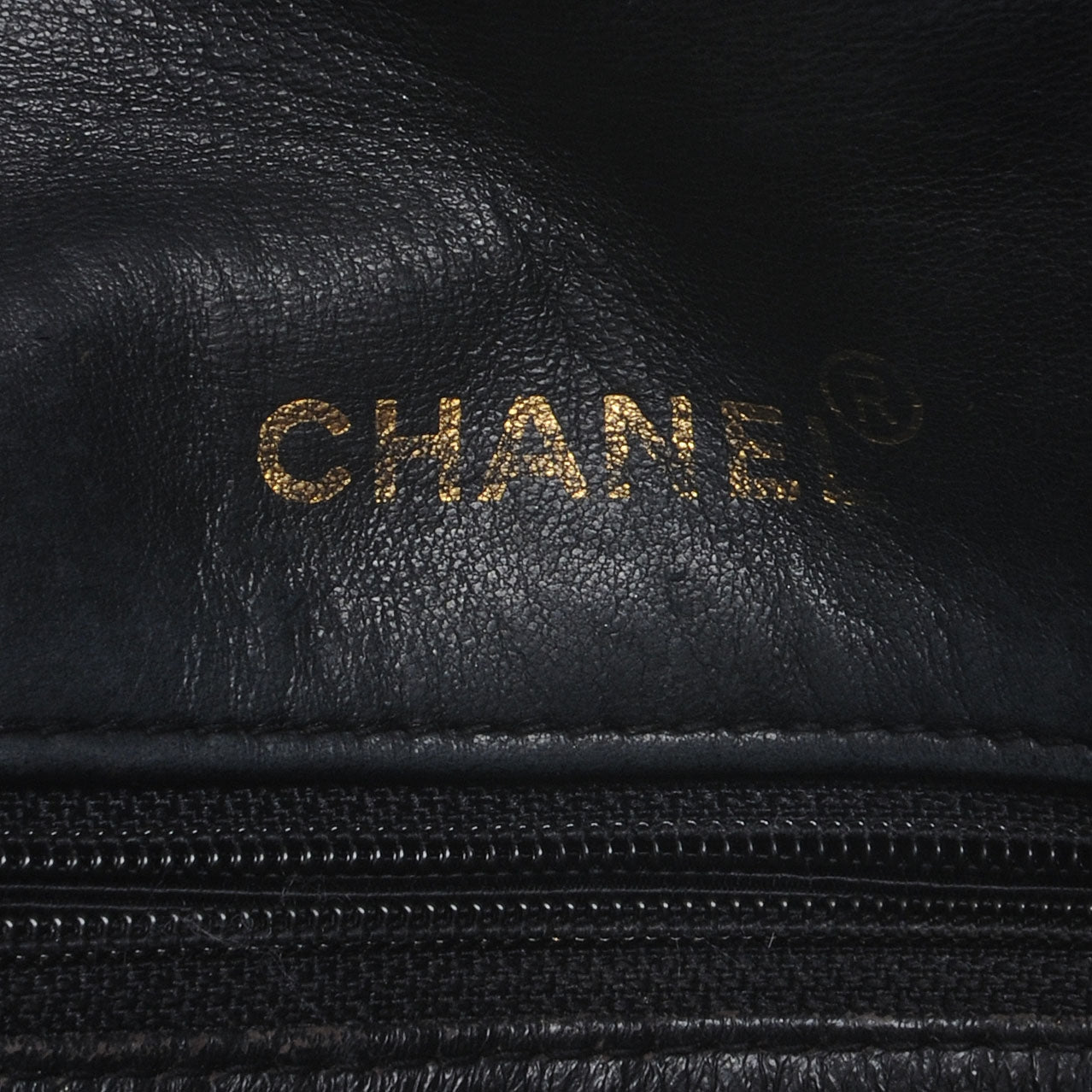 Patent Quilted Mini Flap Black