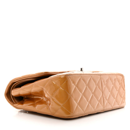 Chanel Patent Quilted Jumbo Double Flap Light Brown 4 of 11