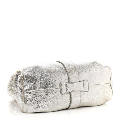 Jimmy Choo Metallic Calfskin Riki Bag Silver 4 of 11