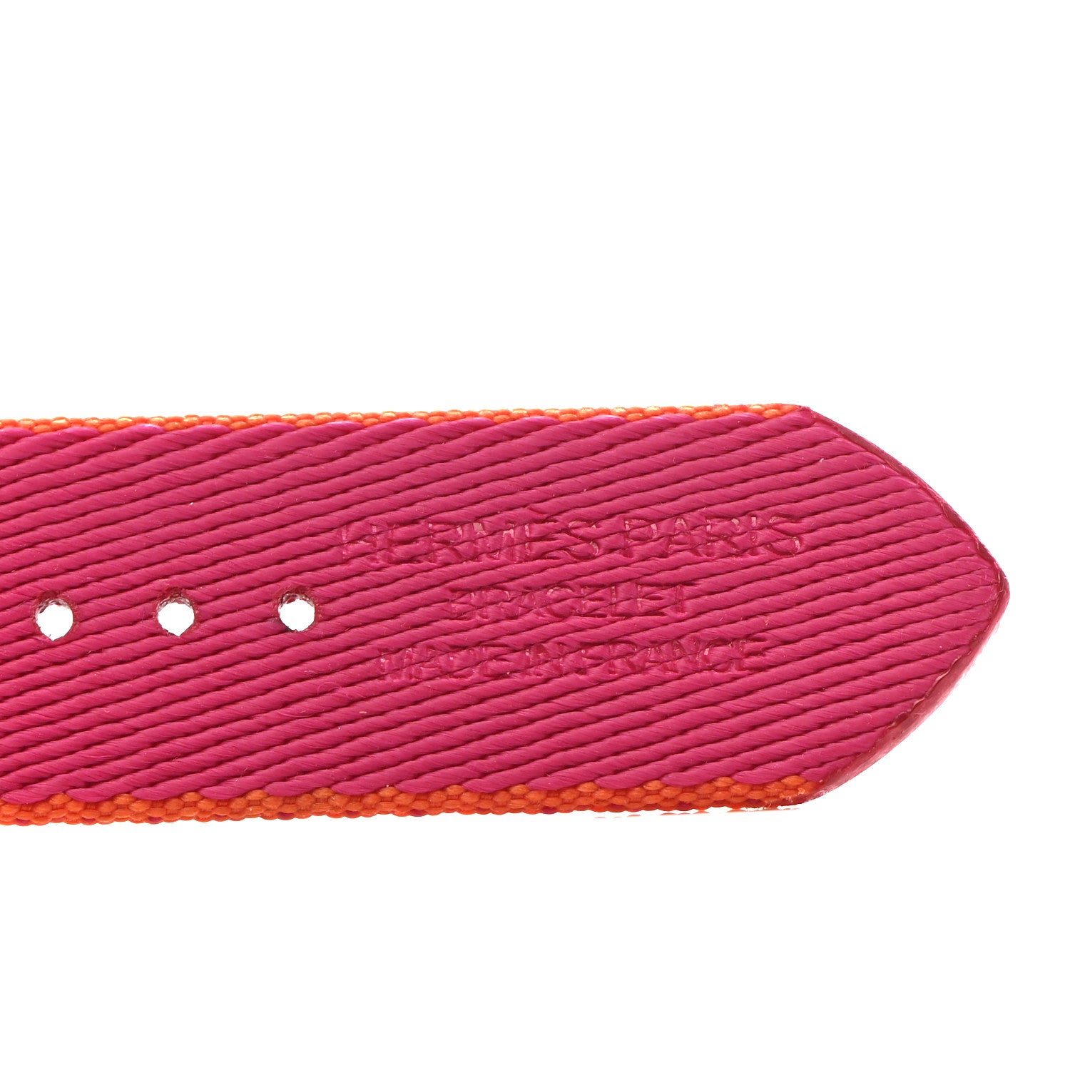 Hermes Nylon Weave Apple Watch Single Tour Band 40mm Orange Rose Mexico 3 of 4