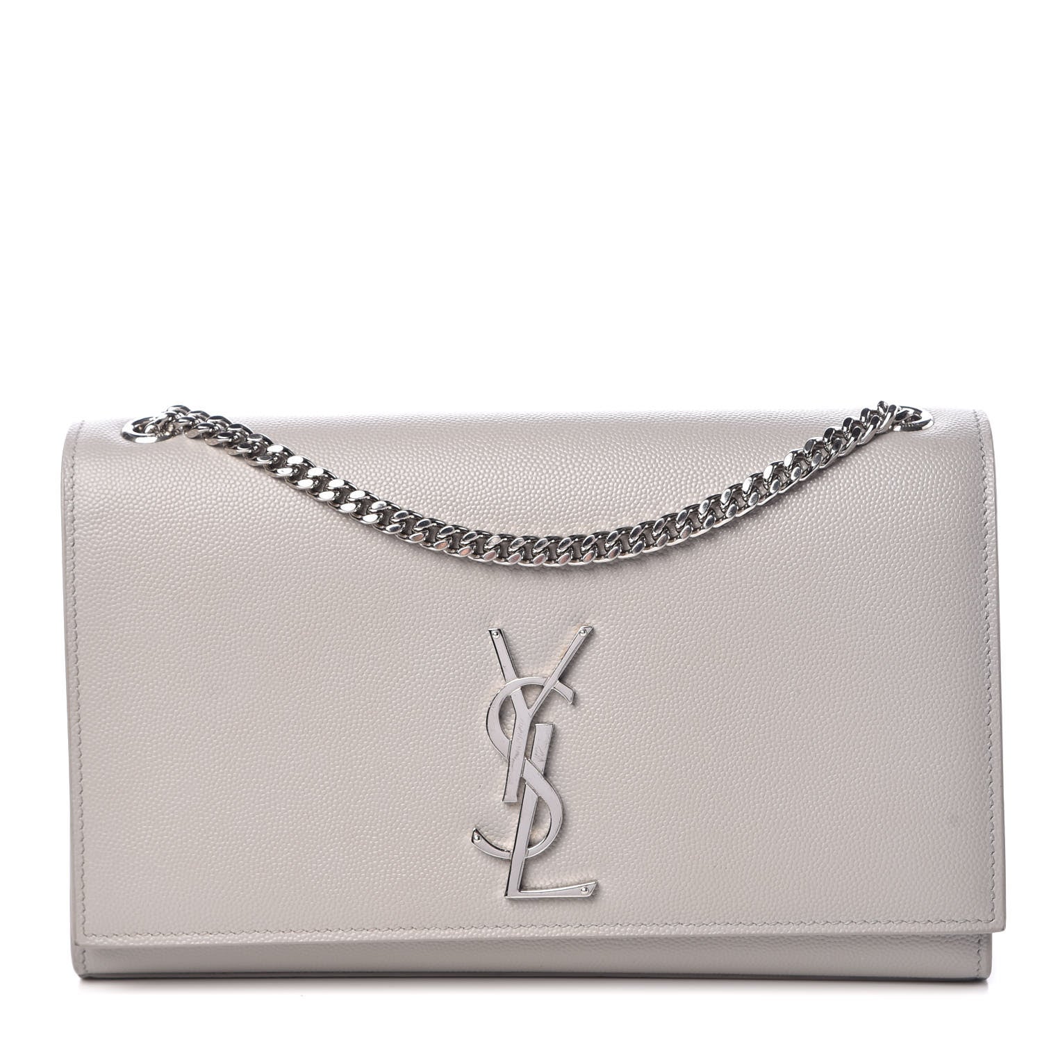 Saint Laurent Grain De Poudre Medium Classic Monogram Kate Satchel Souris 1 of 13