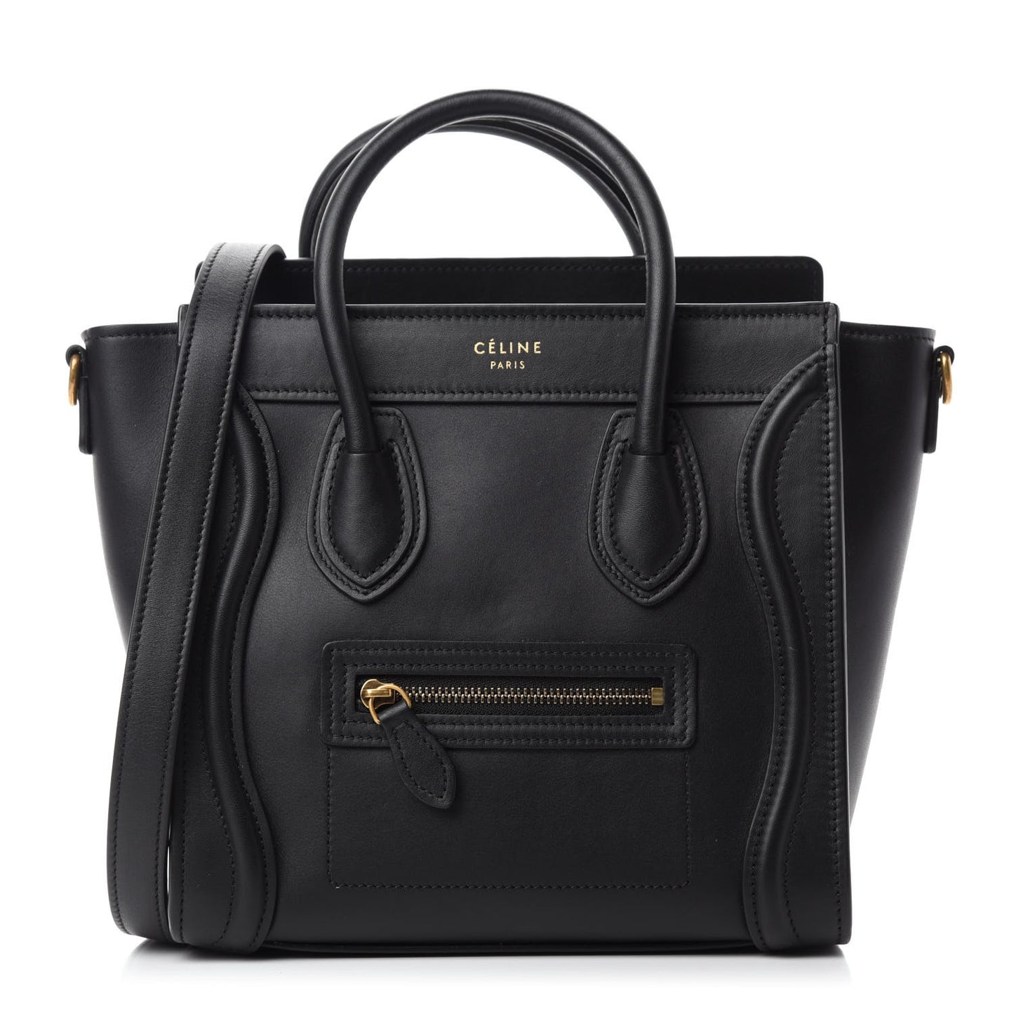 Smooth Calfskin Nano Luggage Black
