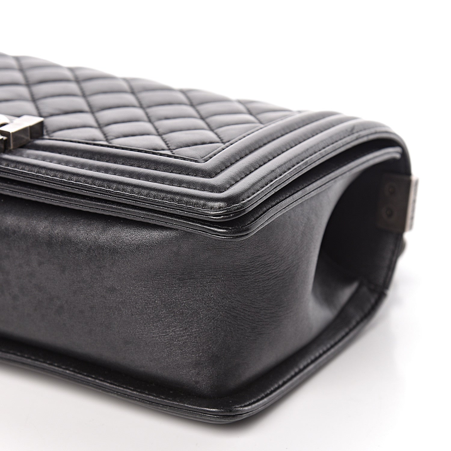 Chanel Lambskin Quilted Medium Boy Flap Black 9 of 20