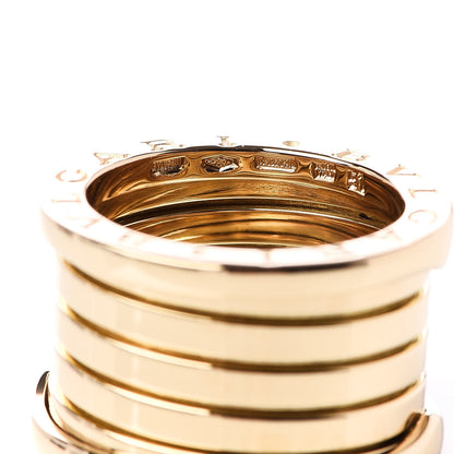 Bulgari 18K Yellow Gold B.Zero1 Five-Band Anniversary Ring 51 5.75 5 of 5