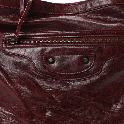 Balenciaga Agneau Classic Hardware Day Hobo Rouge Grenat 8 of 10