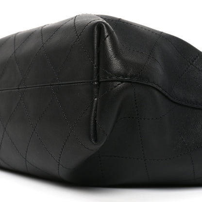 Chanel Calfskin Quilted Small Maxi Hobo Black 10 of 10