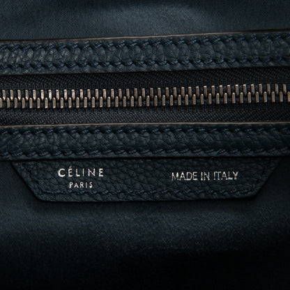 Celine Drummed Calfskin Mini Luggage Orage 6 of 7
