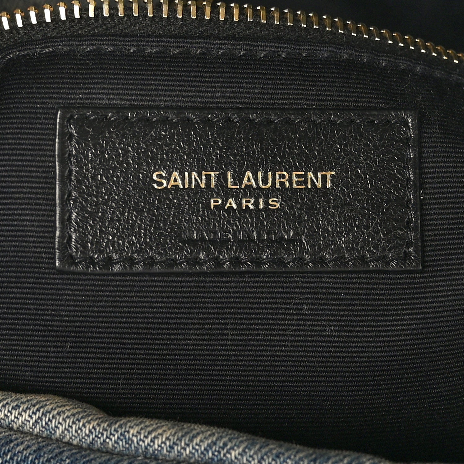 Saint Laurent Denim Quilted Medium Loulou Puffer Monogram Chain Satchel Blue Cinnamon 6 of 9