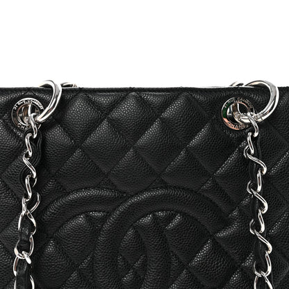 Chanel Caviar Quilted Grand Shopping Tote GST Black 8 of 10