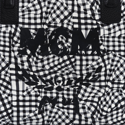 MCM Visetos Medium Liz Reversible Shopper Tote Black 14 of 20