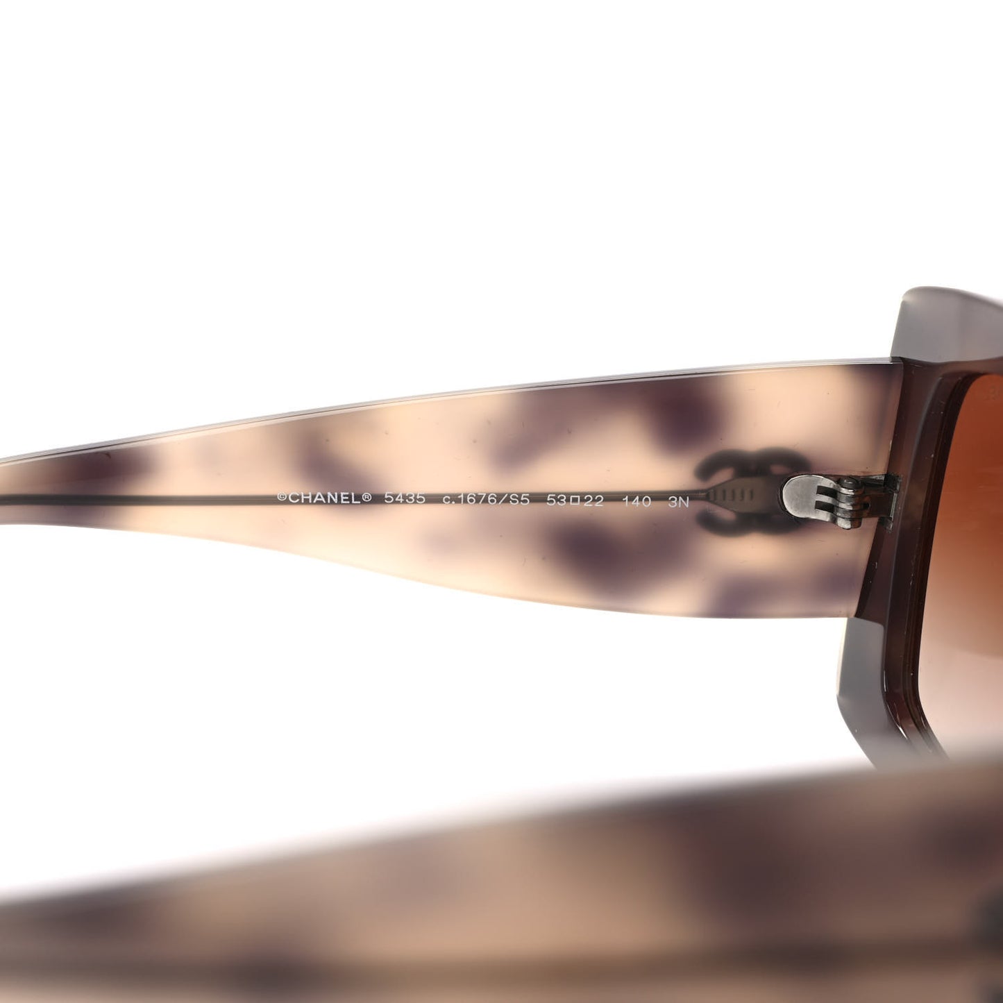 Acetate Rectangle Sunglasses 5435-A Tortoise