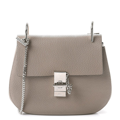 Chloe Grained Lambskin Drew Shoulder Bag Motty Grey 1 of 15