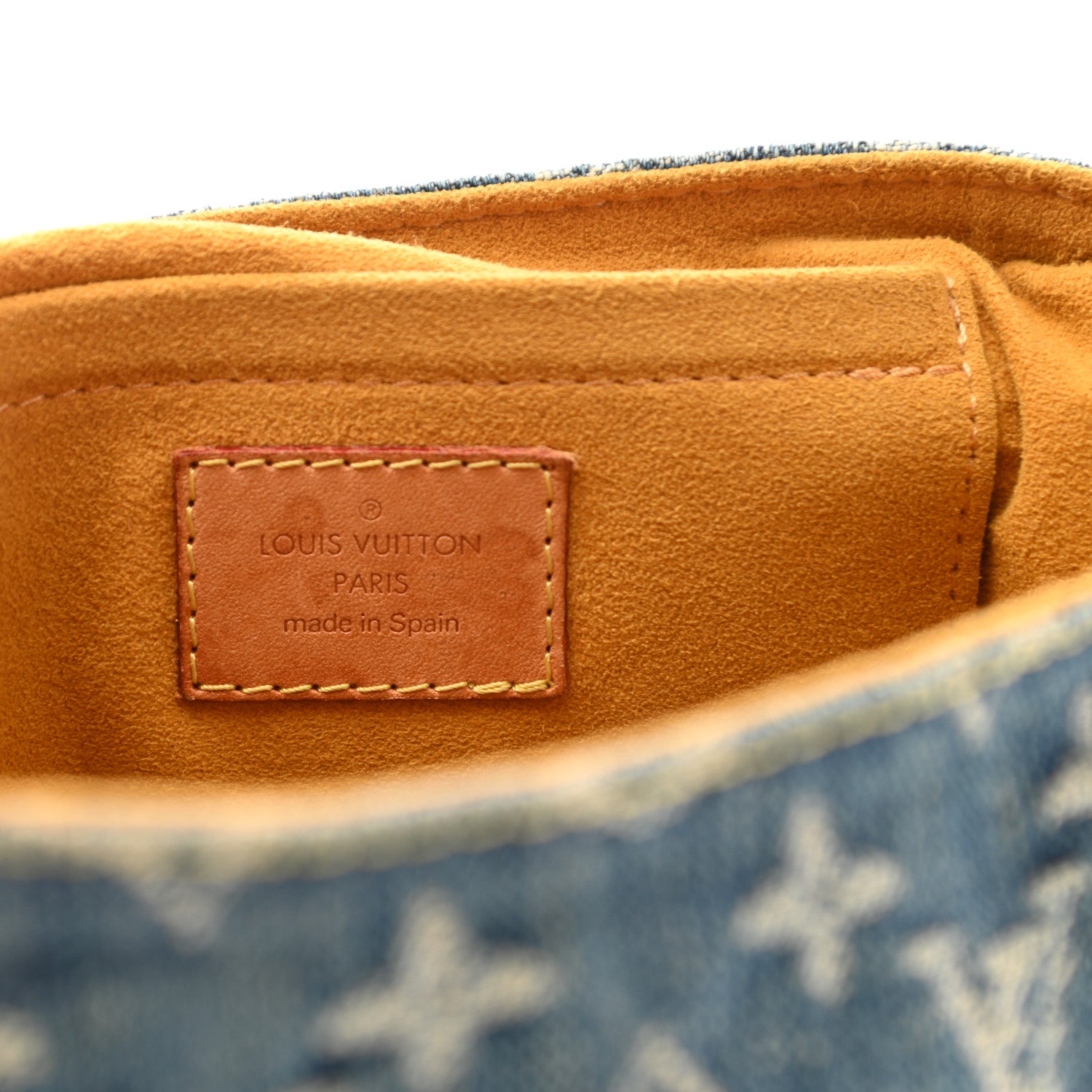Louis Vuitton Monogram Denim Mini Pleaty Blue 6 of 10