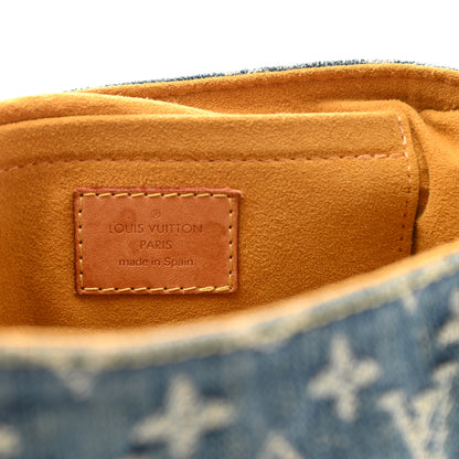 Louis Vuitton Monogram Denim Mini Pleaty Blue 6 of 10
