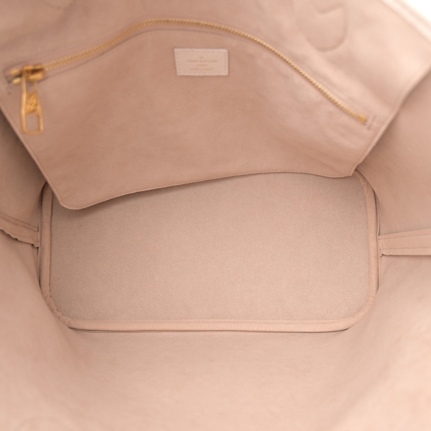 Louis Vuitton Empreinte Monogram Spring In The City Neverfull MM Kaki Beige Cream 5 of 9