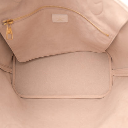 Louis Vuitton Empreinte Monogram Spring In The City Neverfull MM Kaki Beige Cream 5 of 9