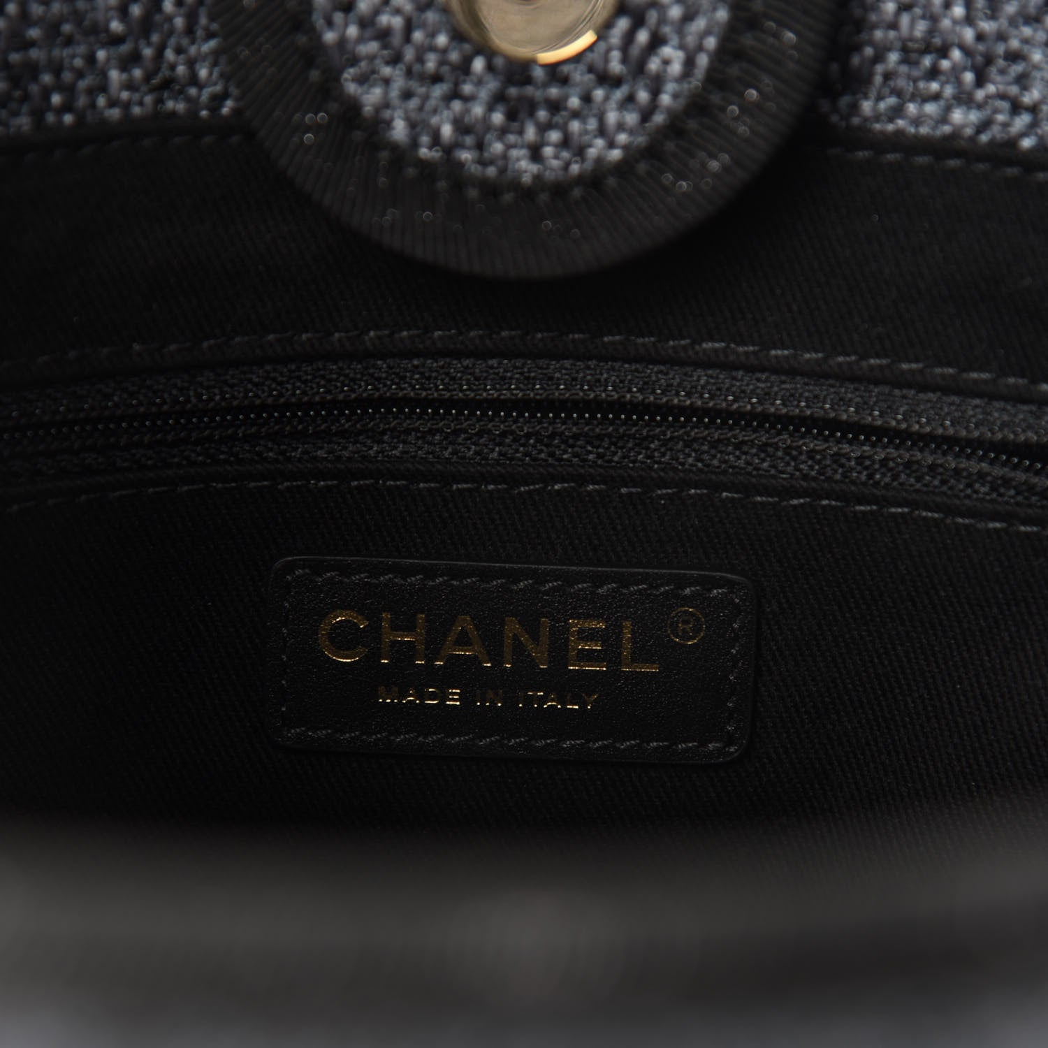 Chanel Lurex Straw Mini Deauville Tote Black 8 of 10