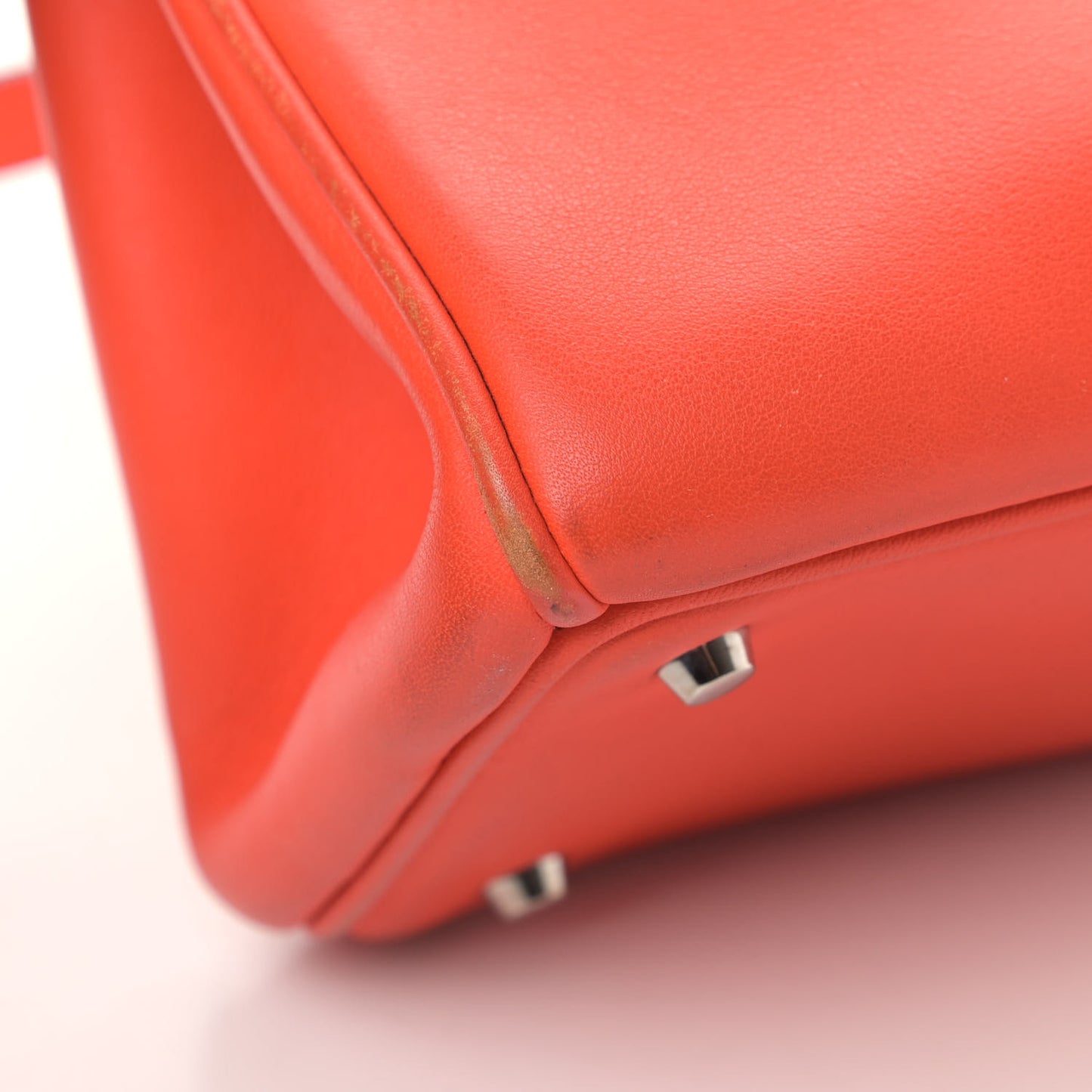 Smooth Calfskin Mini Diorissimo Tote Orange Light Blue