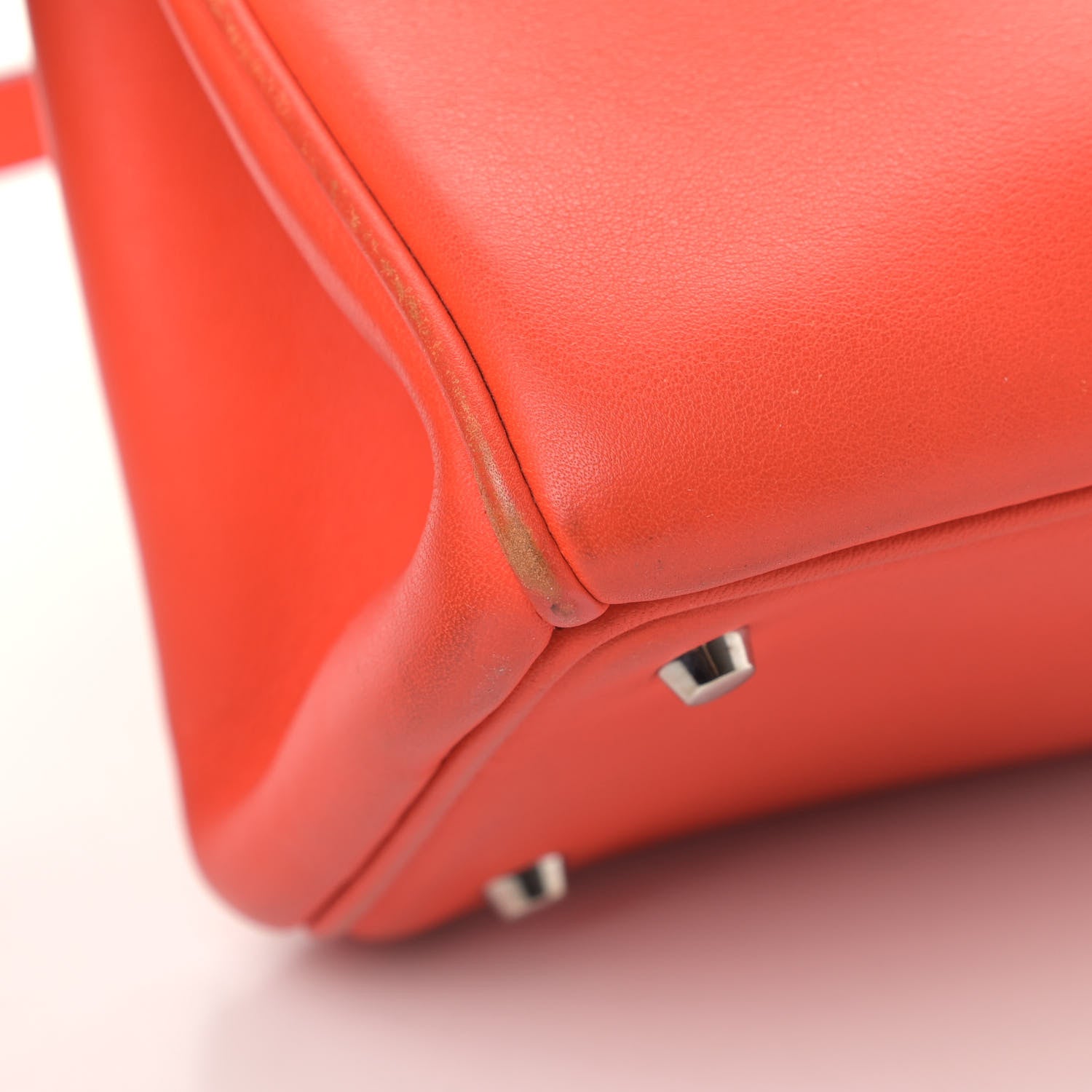 Christian Dior Smooth Calfskin Mini Diorissimo Tote Orange Light Blue 5 of 8