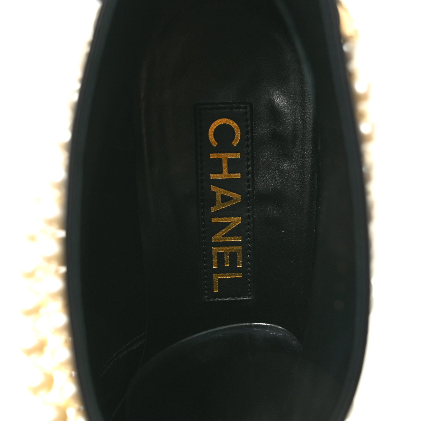 Lambskin Pearl Bow Short Boots 40 Black 40 Black