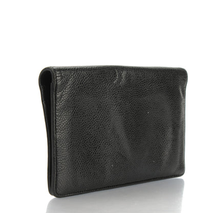 Chanel Caviar Timeless CC Yen Wallet Black 3 of 10