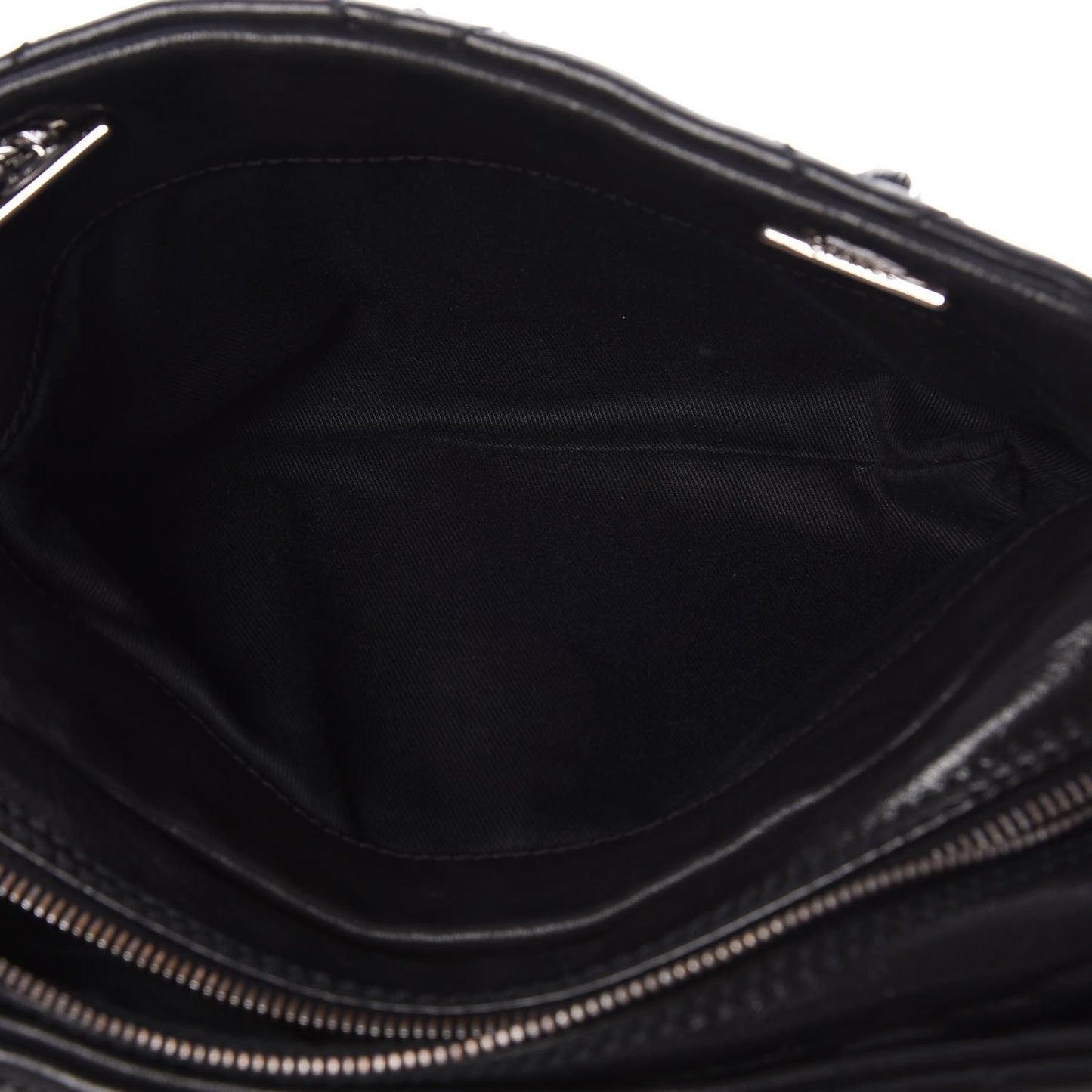 Calfskin Small Diamond Stitch Tote Black