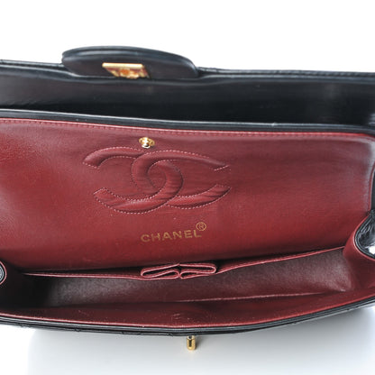 Chanel Lambskin Quilted Medium Double Flap Black 5 of 8