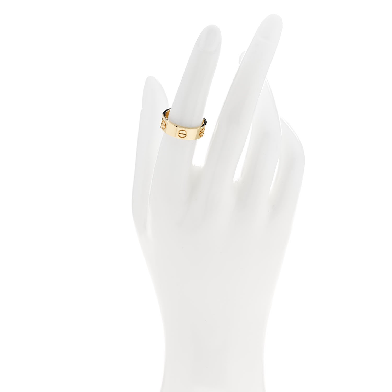 Cartier 18K Yellow Gold 5.5mm LOVE Ring 53 6.5 2 of 5