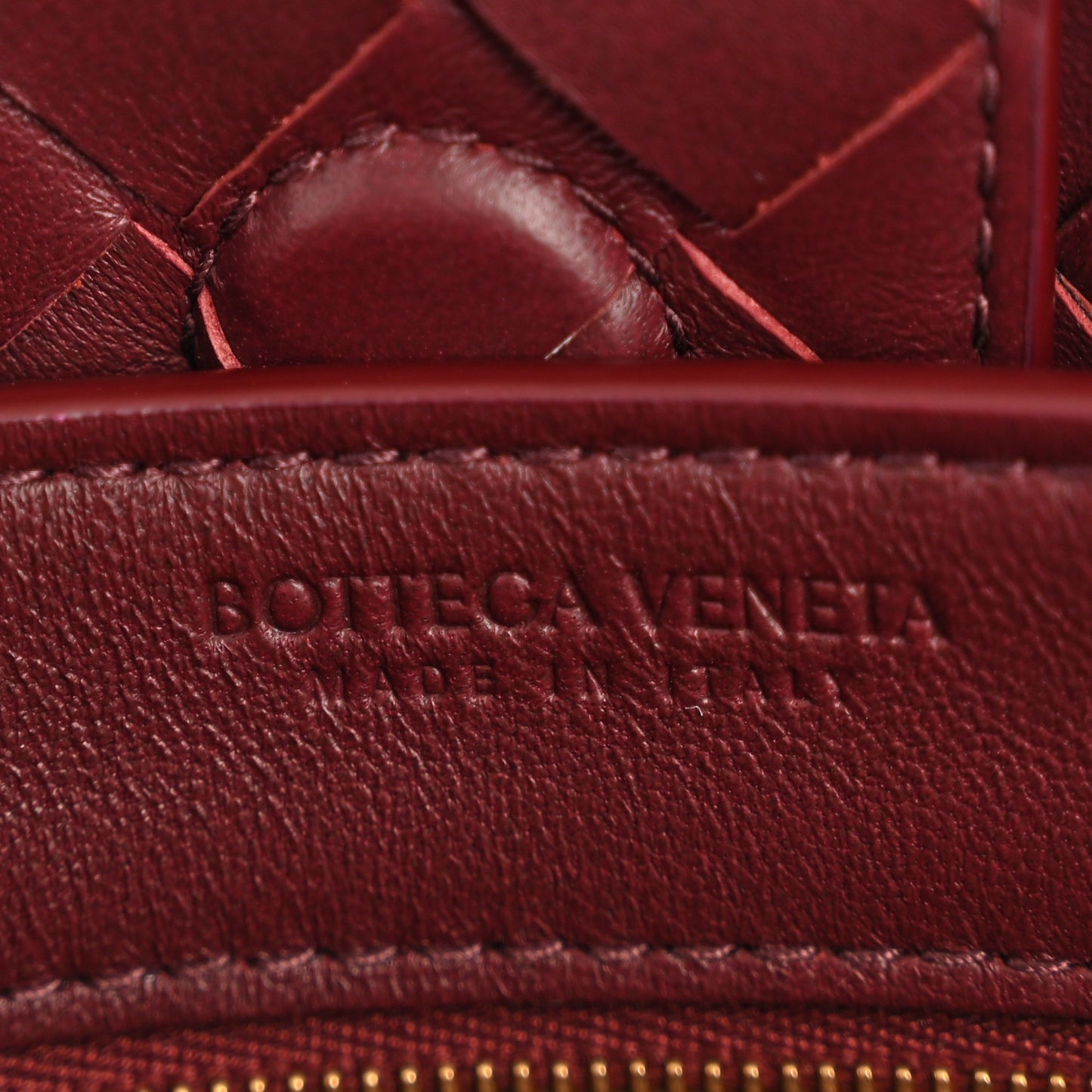 Nappa Intrecciato Small Andiamo Shoulder Bag Barolo Barolo