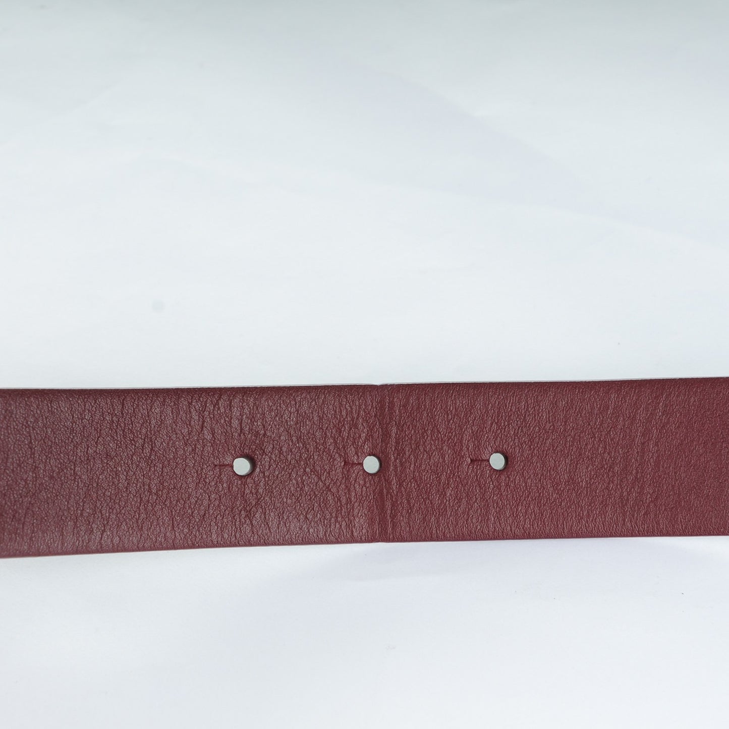 Calfskin CC Reversible Skinny Belt 85 34 Black Burgundy