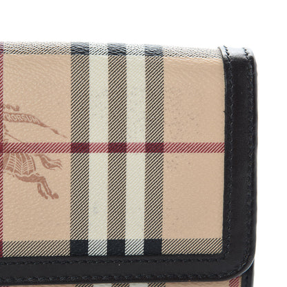 Burberry Haymarket Check Penrose Continental Wallet Brown 5 of 8