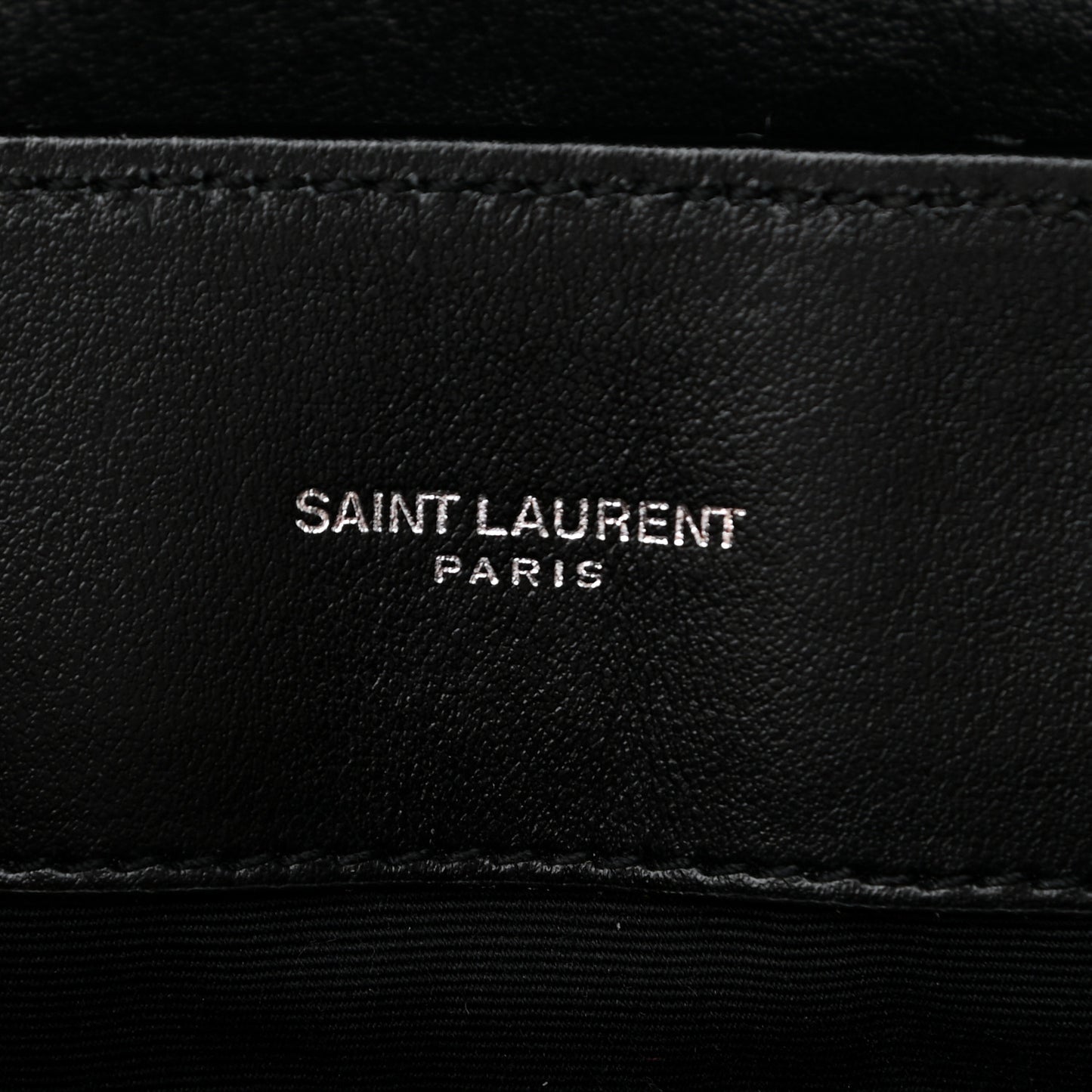 Calfskin Y Quilted Monogram Medium Loulou Chain Satchel Black