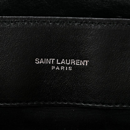 Saint Laurent Calfskin Y Quilted Monogram Medium Loulou Chain Satchel Black 7 of 12