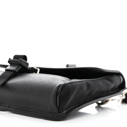 Prada Re-Nylon Saffiano Smartphone Case Crossbody Black 10 of 11