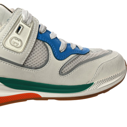 Gucci Calfskin Womens Ultrapace Sneakers 36.5 White Silver 17 of 18