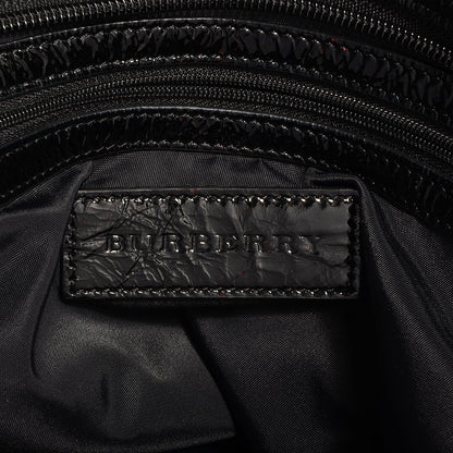 Burberry Nylon Beat Check Diaper Bag Black 6 of 9