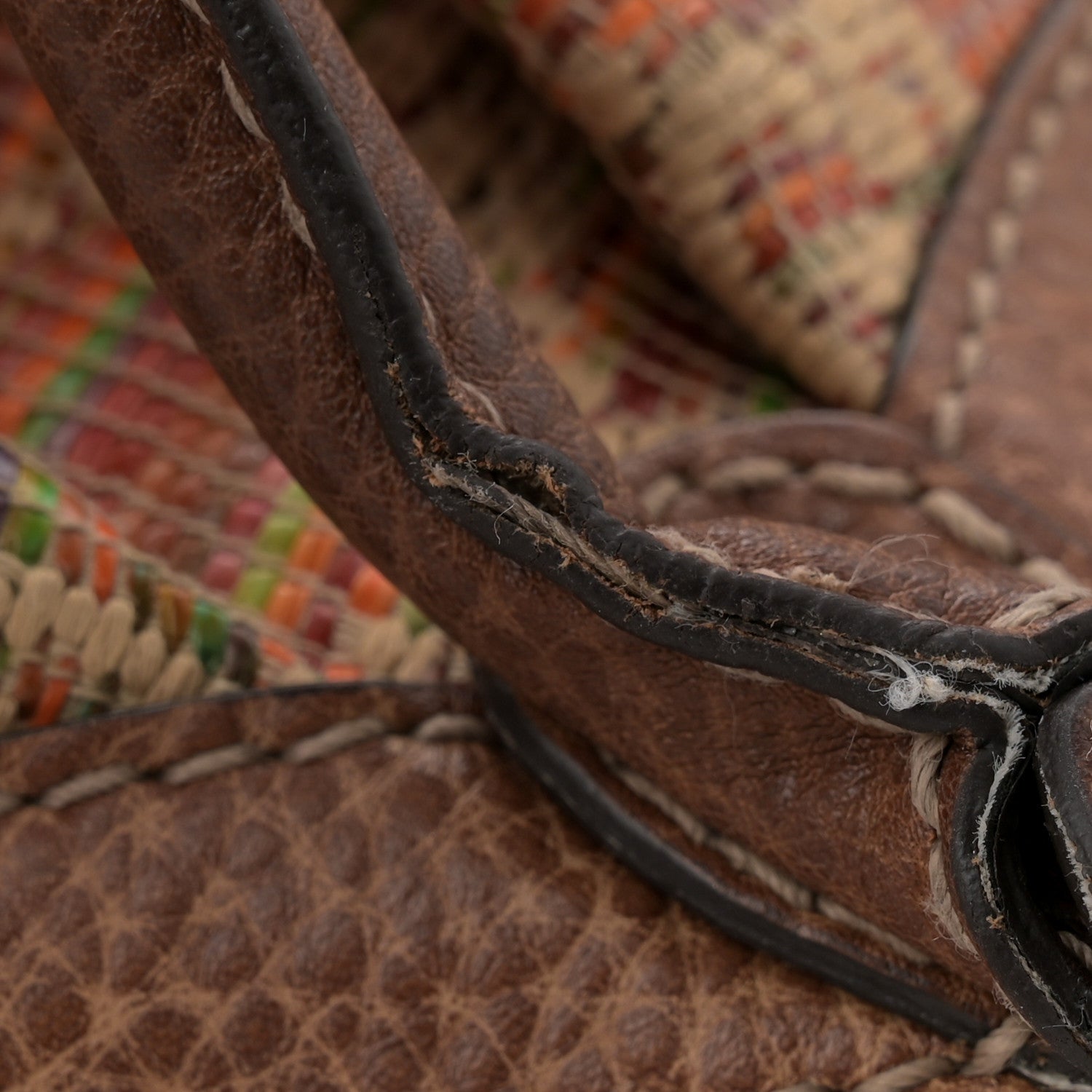 Gucci Monogram Sunset Raffia Large Sukey Brown 13 of 14
