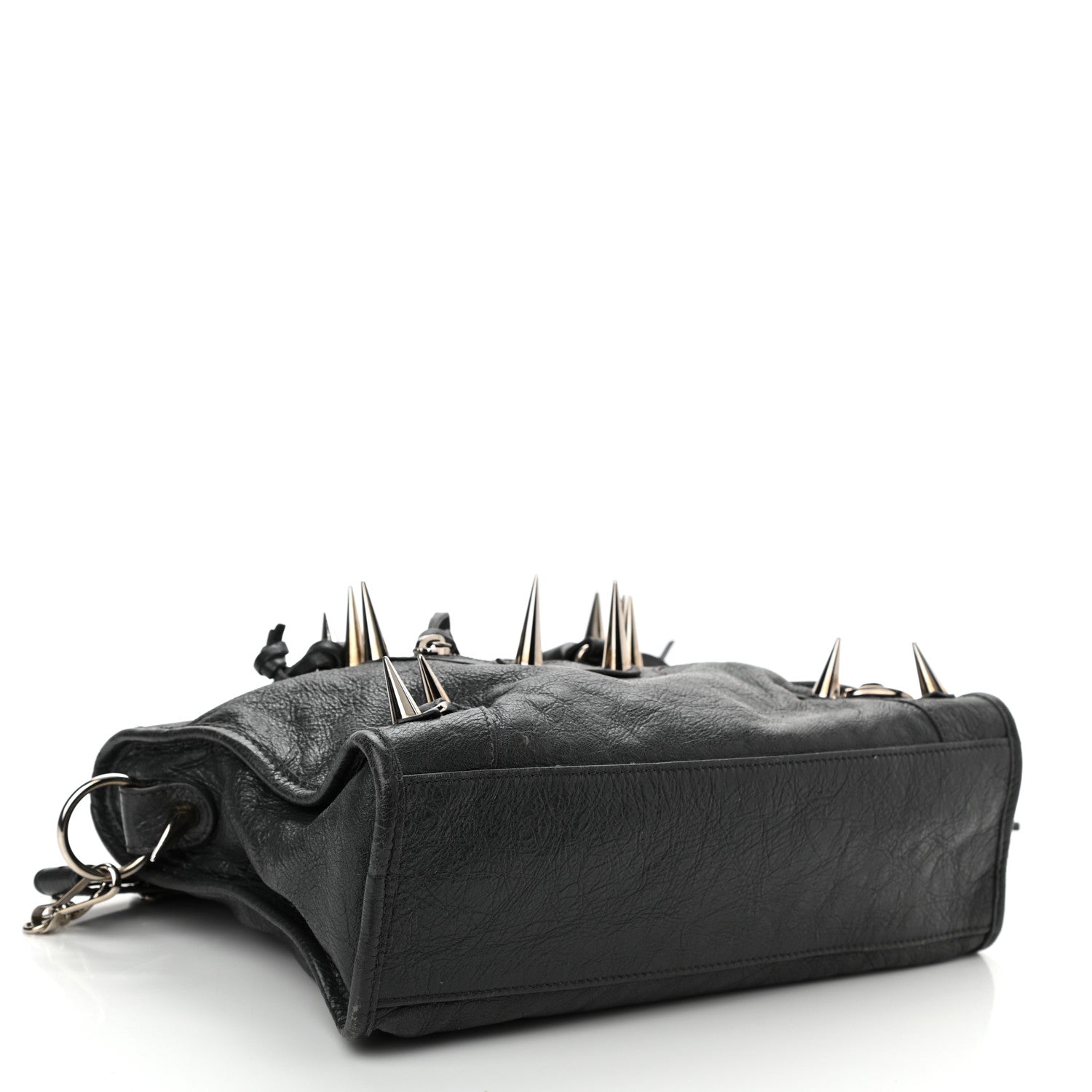 Balenciaga Agneau Spikes Silver Hardware S City Gris Fossile 4 of 9