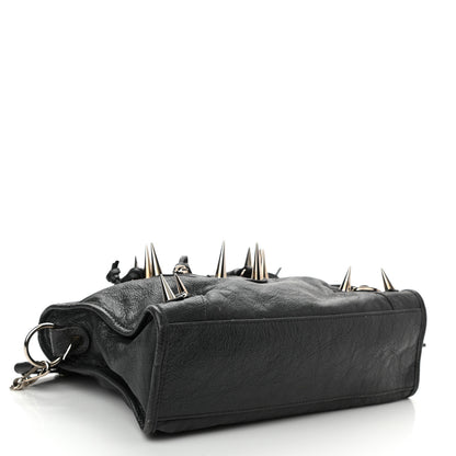 Balenciaga Agneau Spikes Silver Hardware S City Gris Fossile 4 of 9