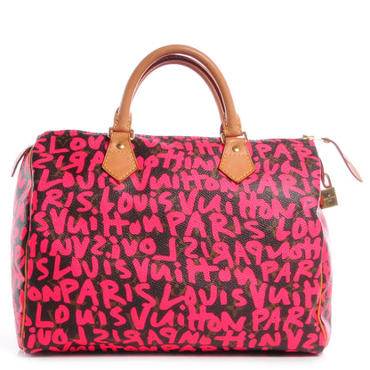 Louis Vuitton Graffiti Speedy 30 Fuchsia 1 of 8