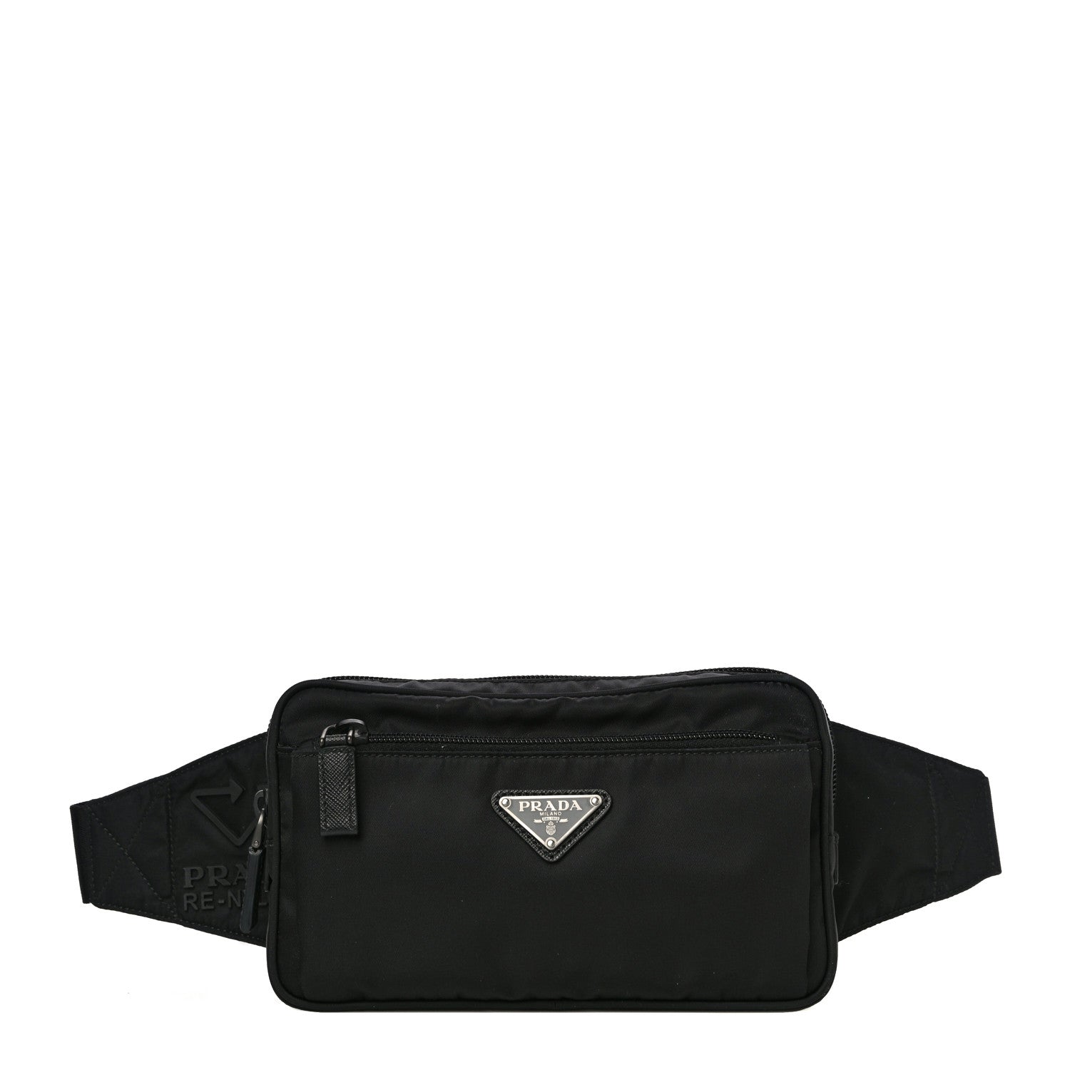 Prada Re-Nylon Saffiano Convertible Belt Bag Black 1 of 11