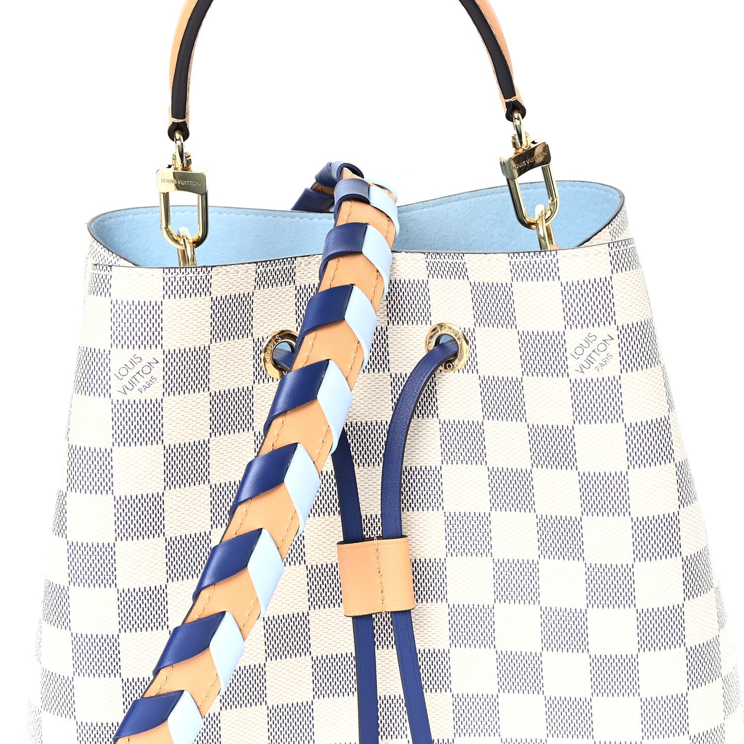 Damier Azur Braided Neonoe MM Blue
