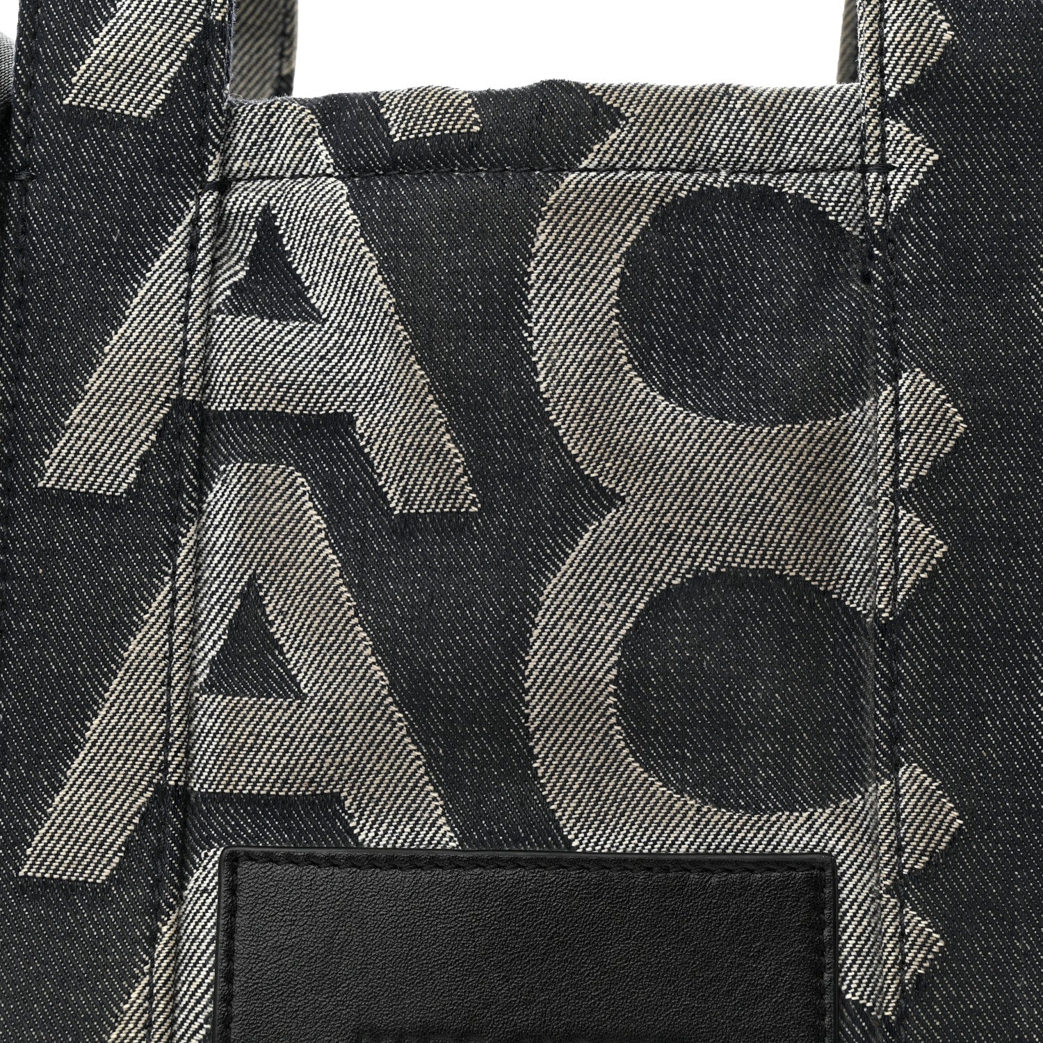 Marc Jacobs Denim Jacquard Medium The Monogram Tote Bag Denim Blue 7 of 17