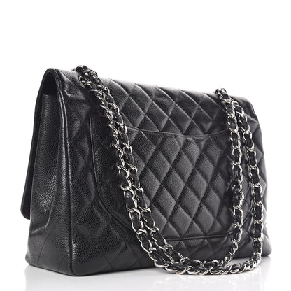 Chanel Caviar Quilted Maxi Single Flap Black 3 of 11