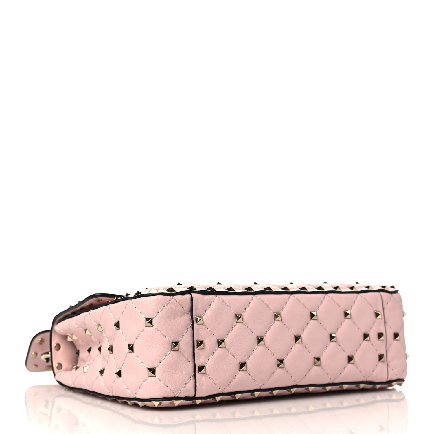 Valentino Garavani Nappa Medium Rockstud Spike Shoulder Bag Water Rose 4 of 6