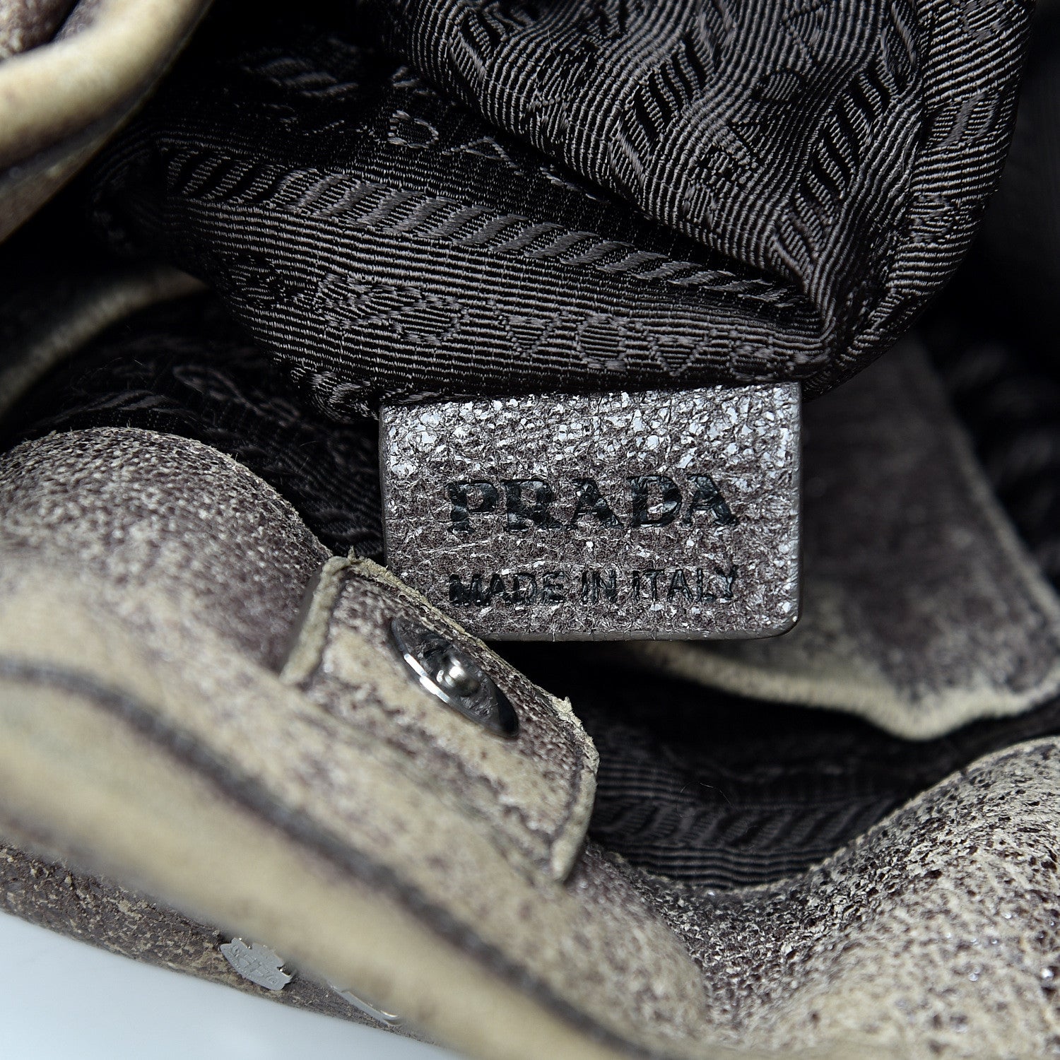 Prada Cervo Zippers Hobo Brown 6 of 18