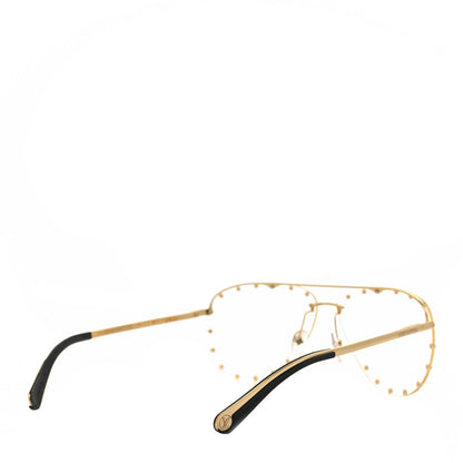 Louis Vuitton Metal The Party Aviator Anti Blue Light Sunglasses Z0997W Gold 4 of 7
