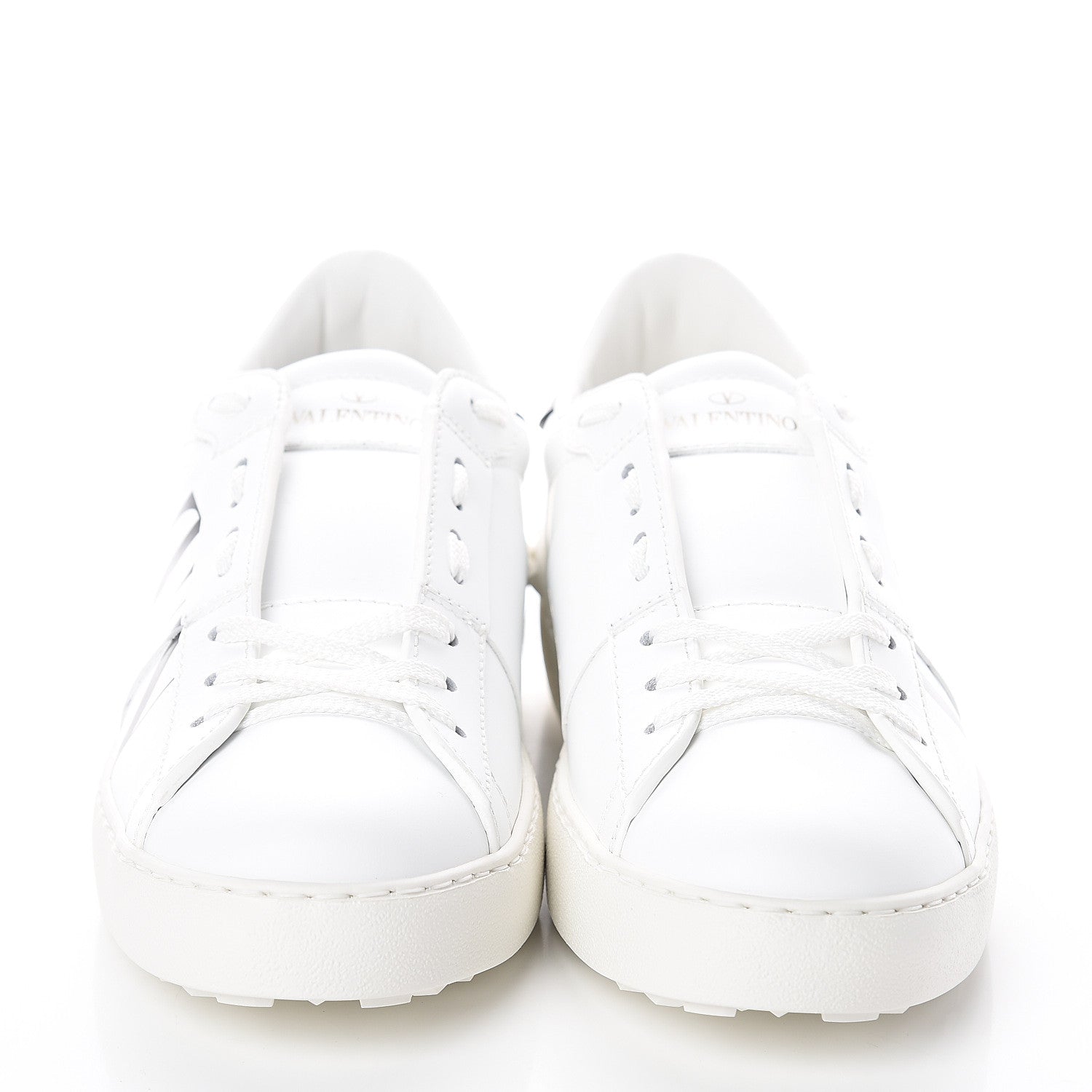 Valentino Garavani Calfskin VLTN Rockstud Open Sneakers 38 White 2 of 7