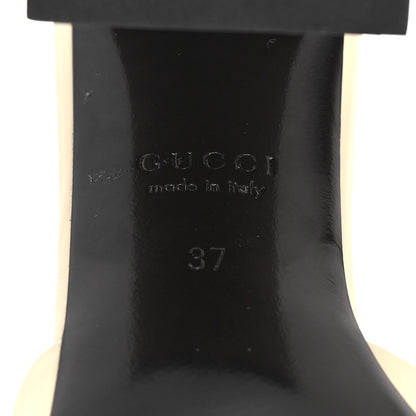 Gucci Calfskin Signoria Sandals 37 New Ivorie 8 of 10